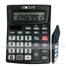 12 dígitos Calculadora de escritorio de doble potencia con función de apagado automático (LC240BK)